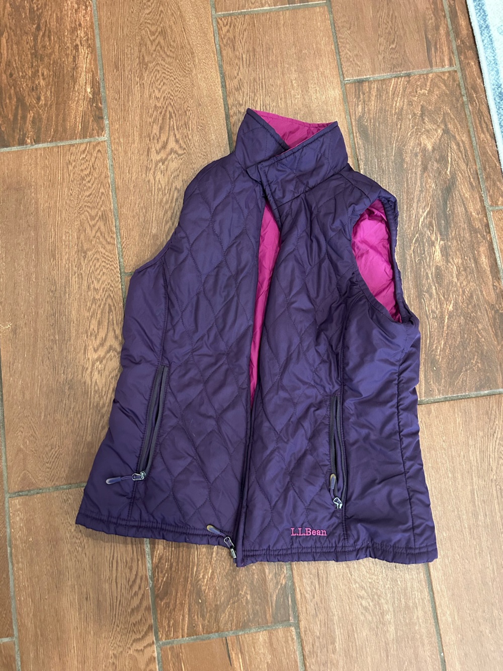 LL BEAN size XS women’s purple fall vest